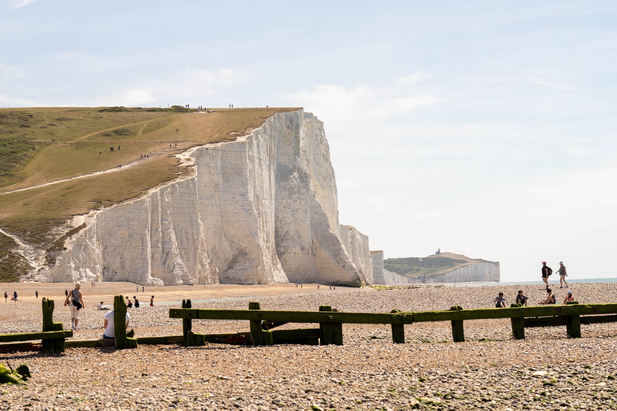 Seven Sisters chalk cliffs and coastal scenery, East Sussex