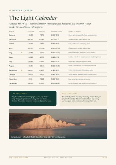 The Light Calendar — page from the Seven Sisters Ultimate Guide PDF